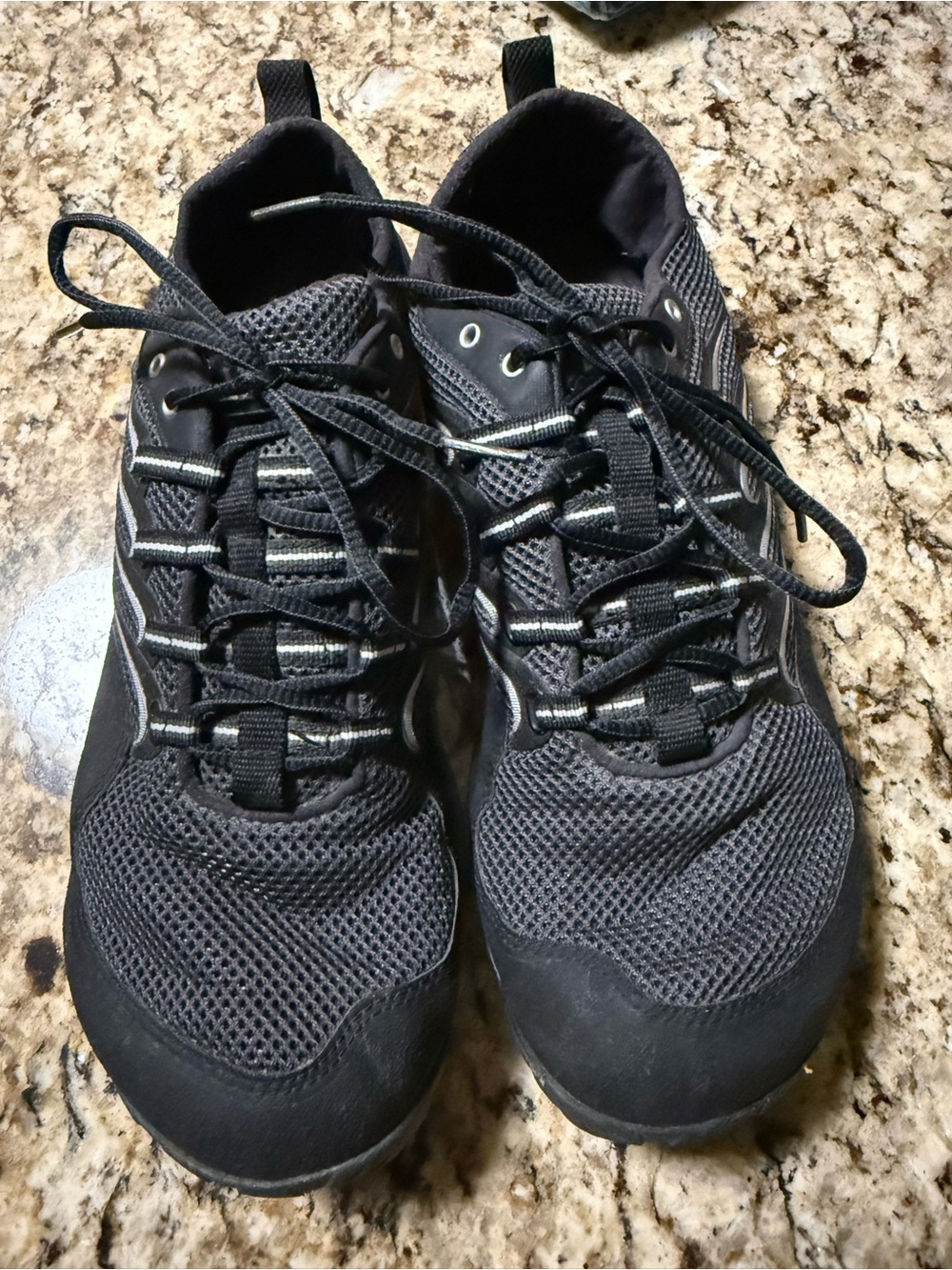 Merrell Men's Black and Gray Athletic Mesh Trainers